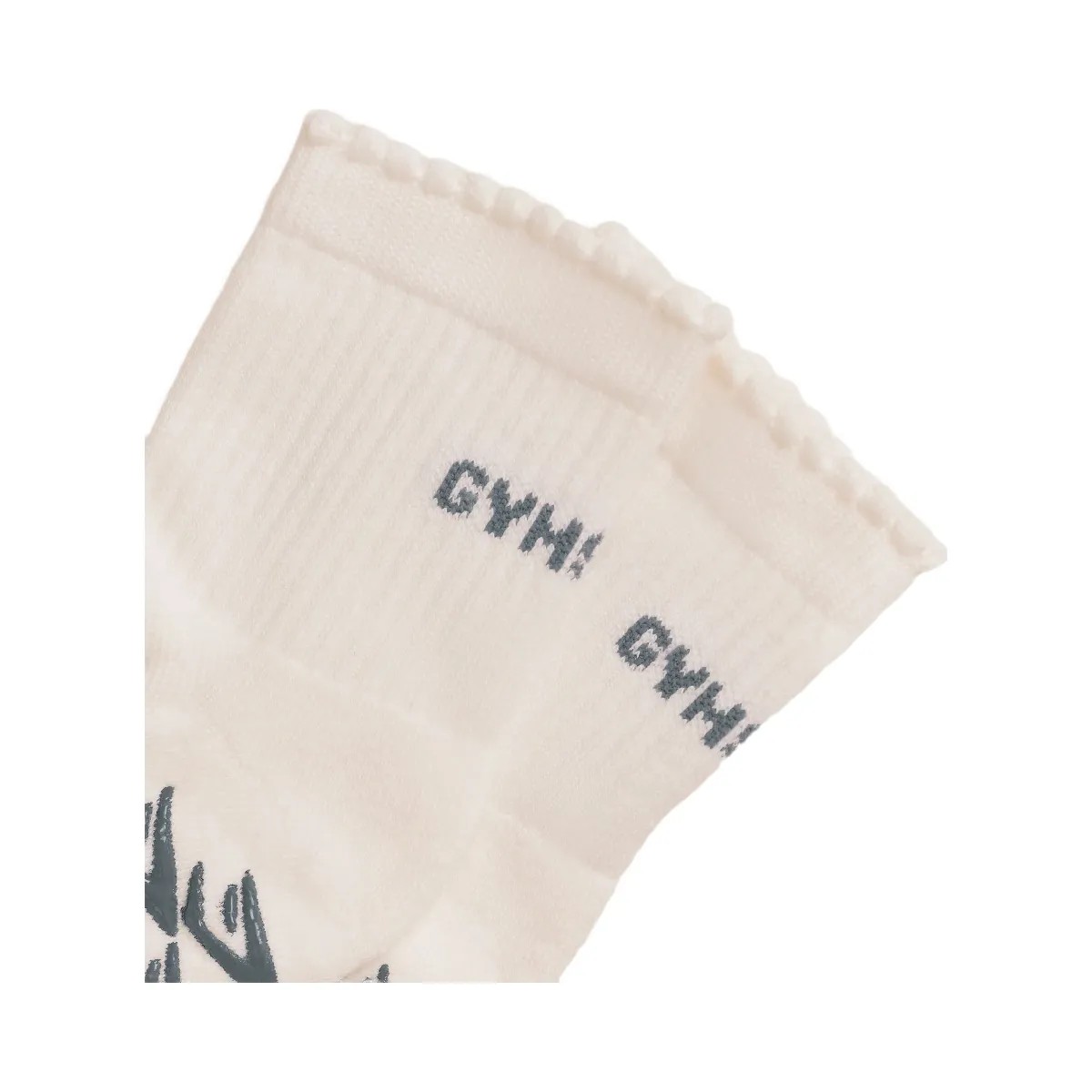 Gymshark Frill Pilates Midi Sock "Soft White Iron Blue" - HypeFly India View 4