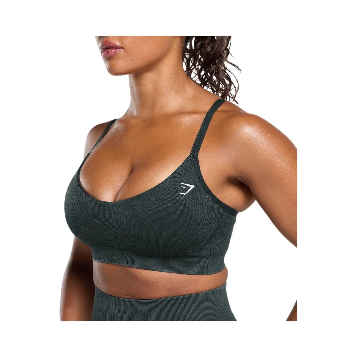Gymshark Gains Seamless Washed Sports Bra "Black" - HypeFly India View 5