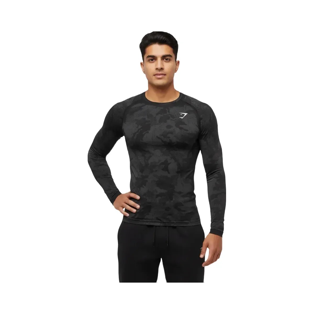 gymshark-geo-seamless-long-sleeve-t-shirt-slim-fit-black-charcoal-grey