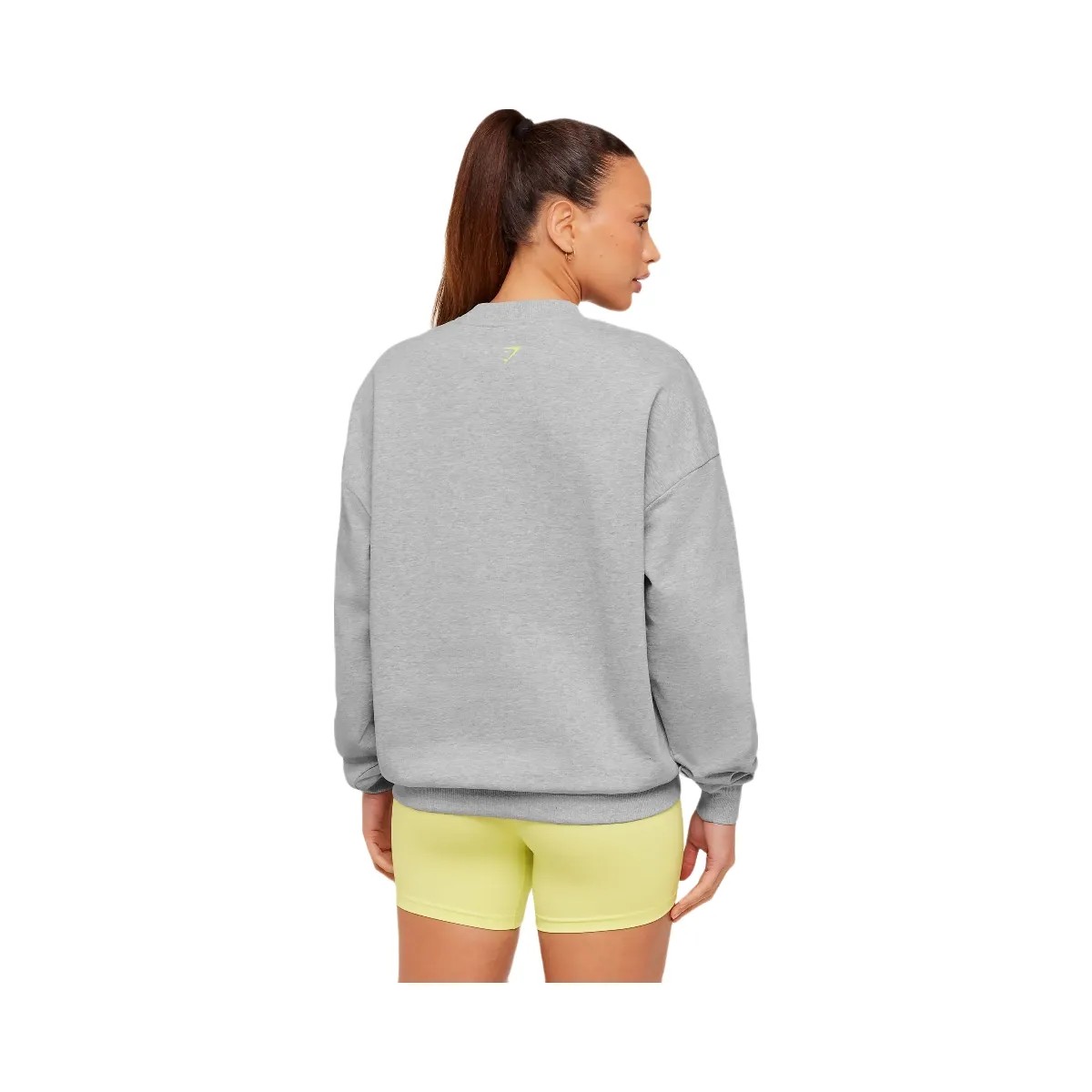 Gymshark Glutey Calls Graphic Sweatshirt "Light Grey Core Marl" - HypeFly India View 2