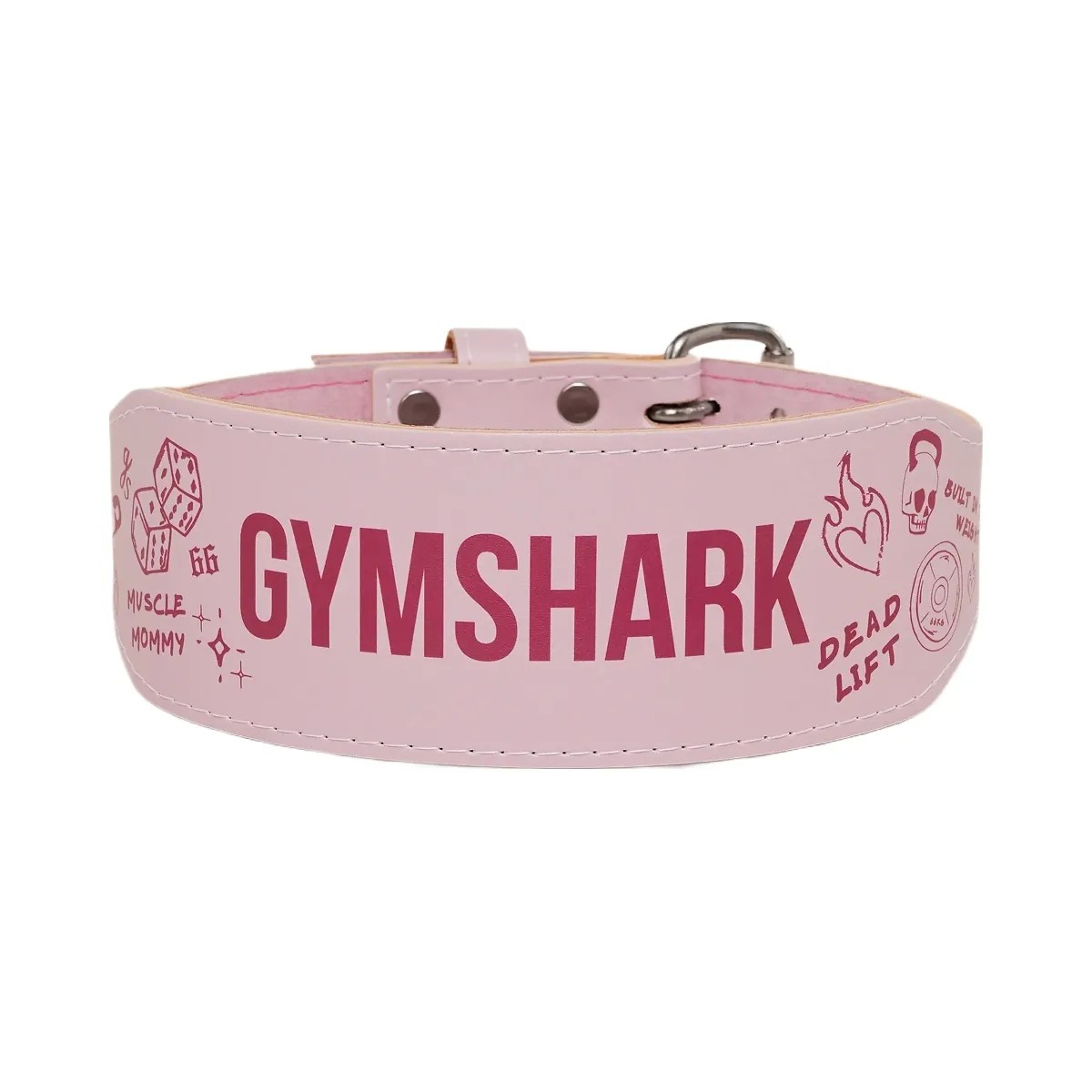 Gymshark Graphic Tapered Lifting Belt "Cloud Pink" - HypeFly India View 1