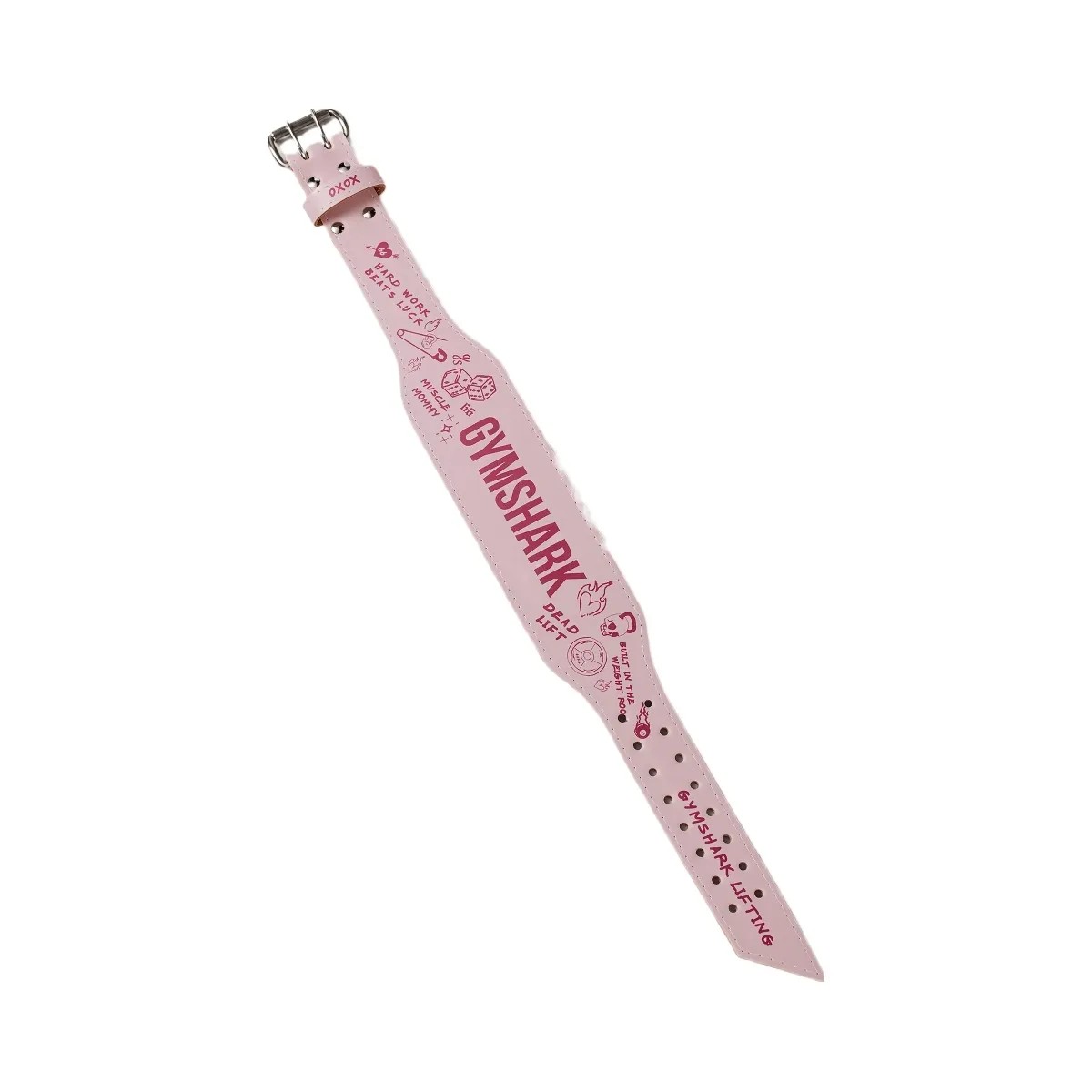Gymshark Graphic Tapered Lifting Belt "Cloud Pink" - HypeFly India View 4