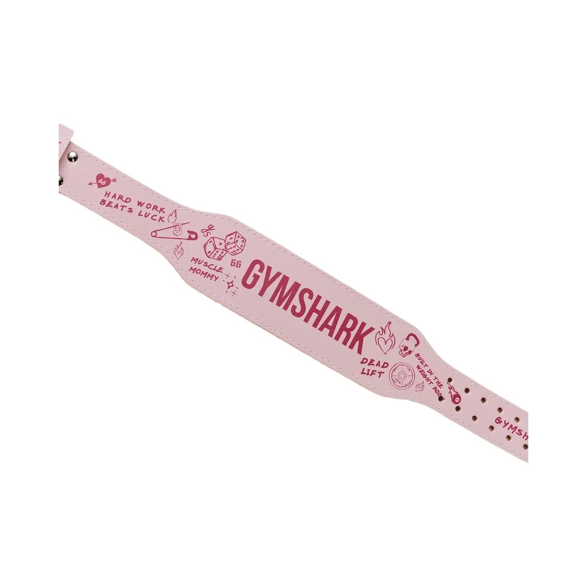 Gymshark Graphic Tapered Lifting Belt "Cloud Pink" - HypeFly India View 5