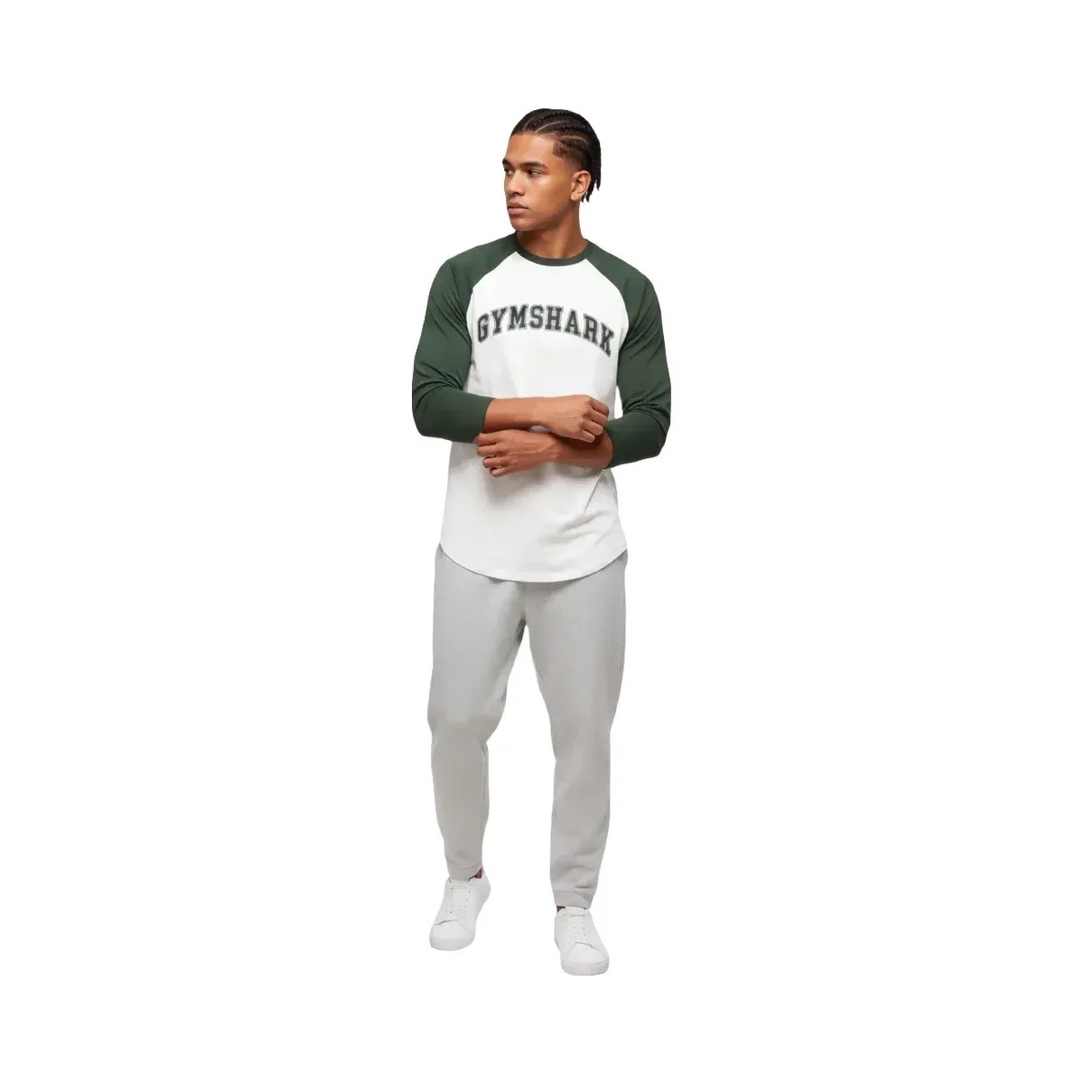 gymshark-gslc-raglan-3-4-sleeve-t-shirt-soft-white-trail-green