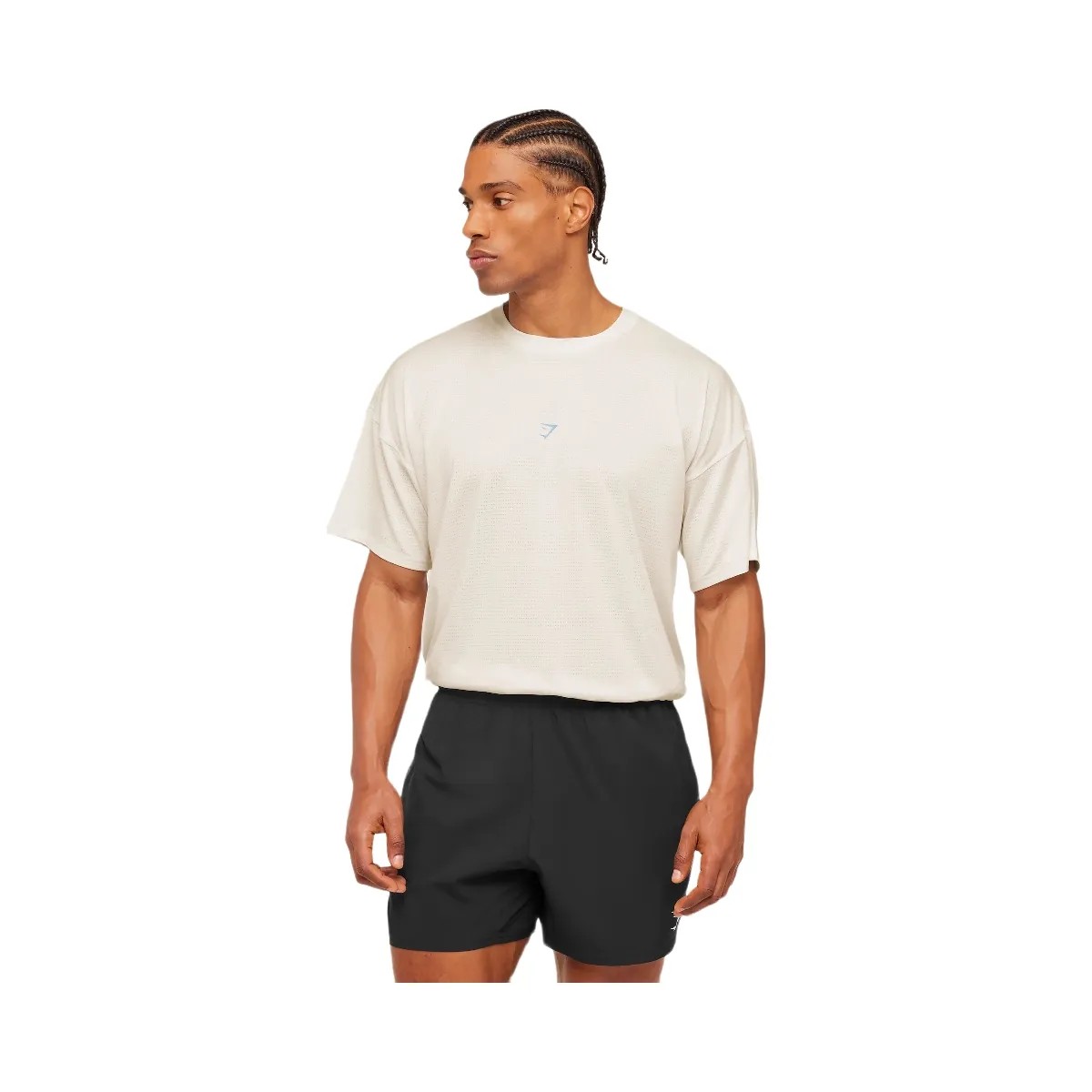 Gymshark GSRC Stencil Graphic T-Shirt "Soft White" - HypeFly India View 2