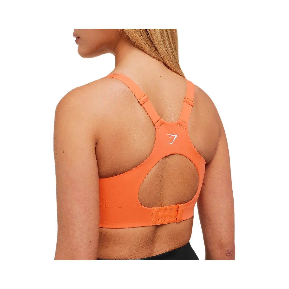 Gymshark High Support V-Neck Sports Bra "Dayglow Peach" - HypeFly India View 5