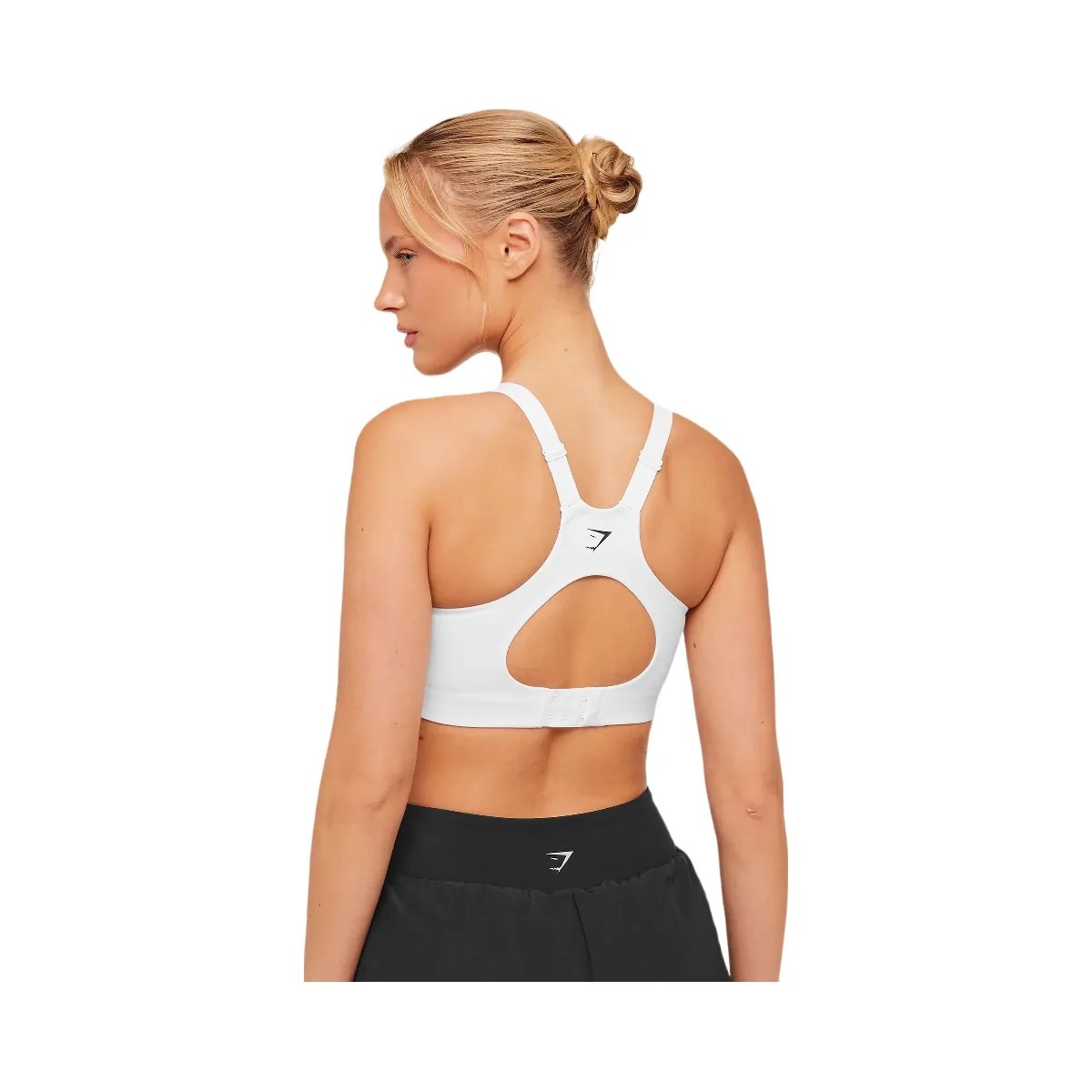 Gymshark High Support V-Neck Sports Bra "GS White" - HypeFly India View 2