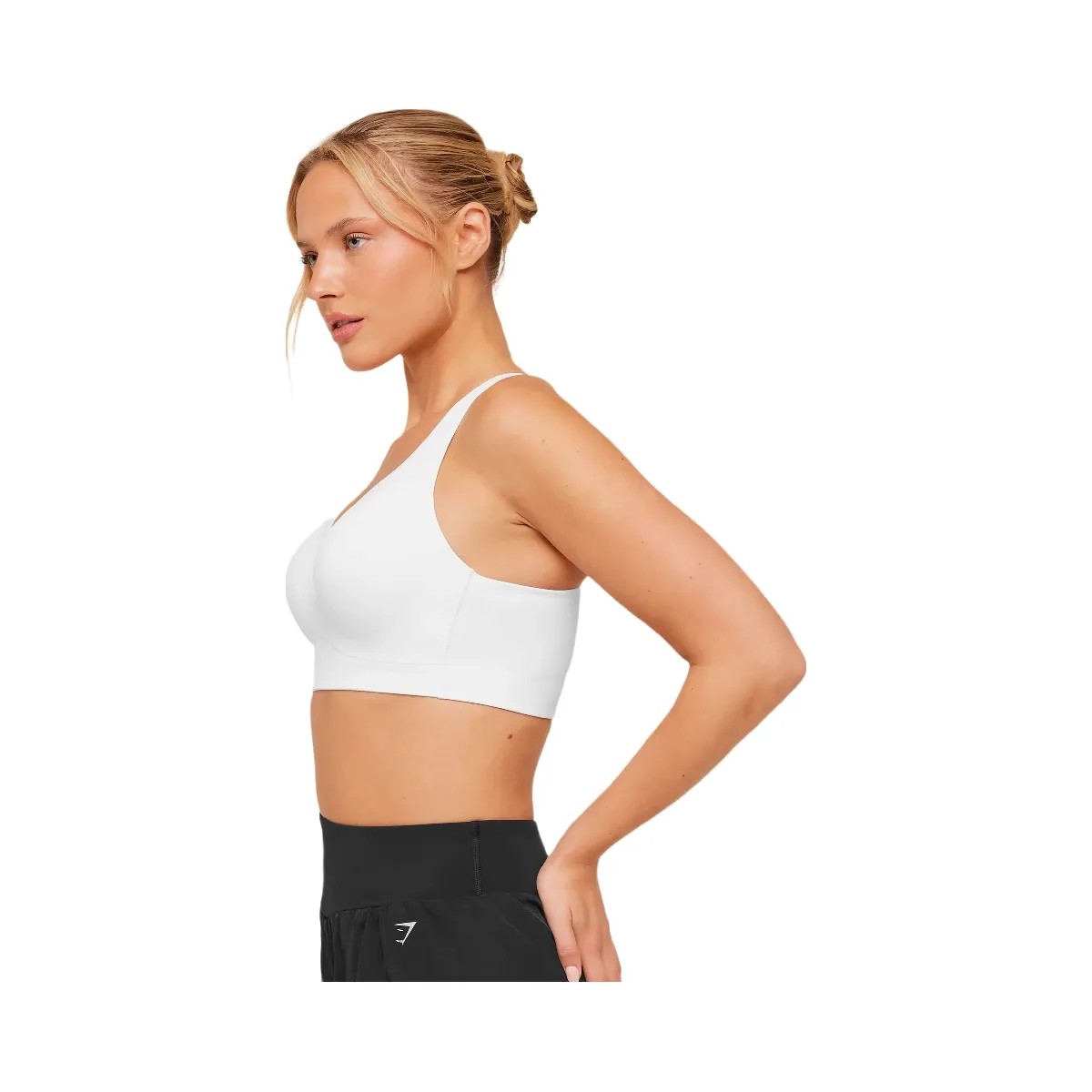 Gymshark High Support V-Neck Sports Bra "GS White" - HypeFly India View 3