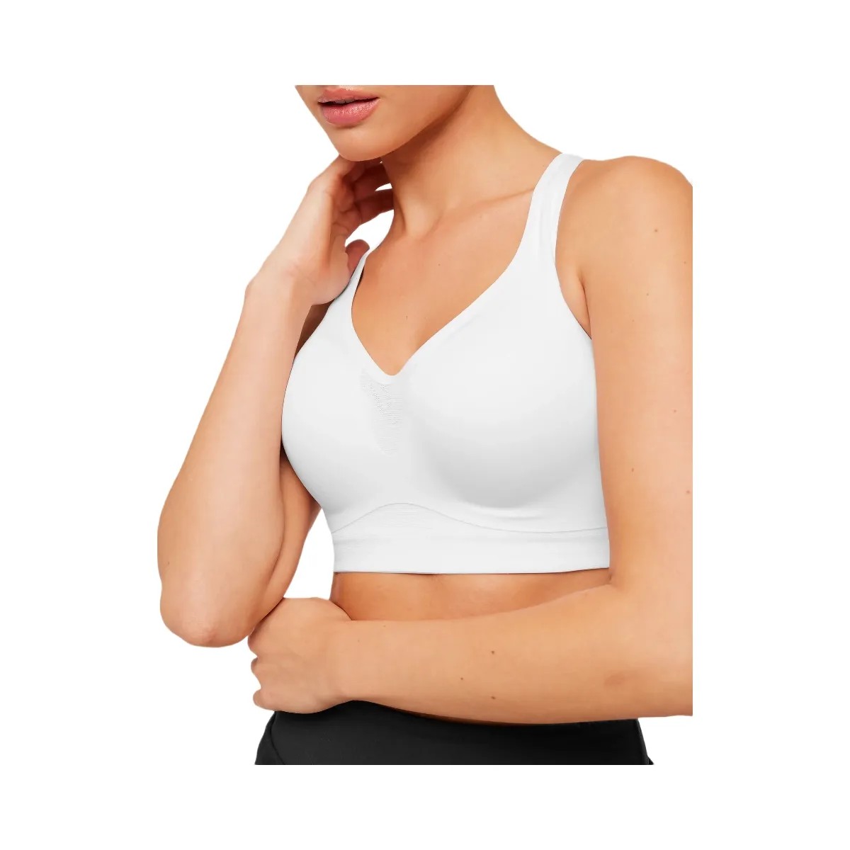 Gymshark High Support V-Neck Sports Bra "GS White" - HypeFly India View 6
