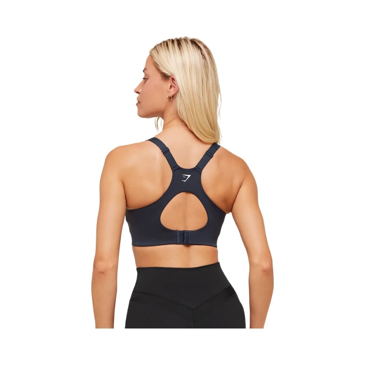 Gymshark High Support V-Neck Sports Bra "Heavy Blue" - HypeFly India View 2