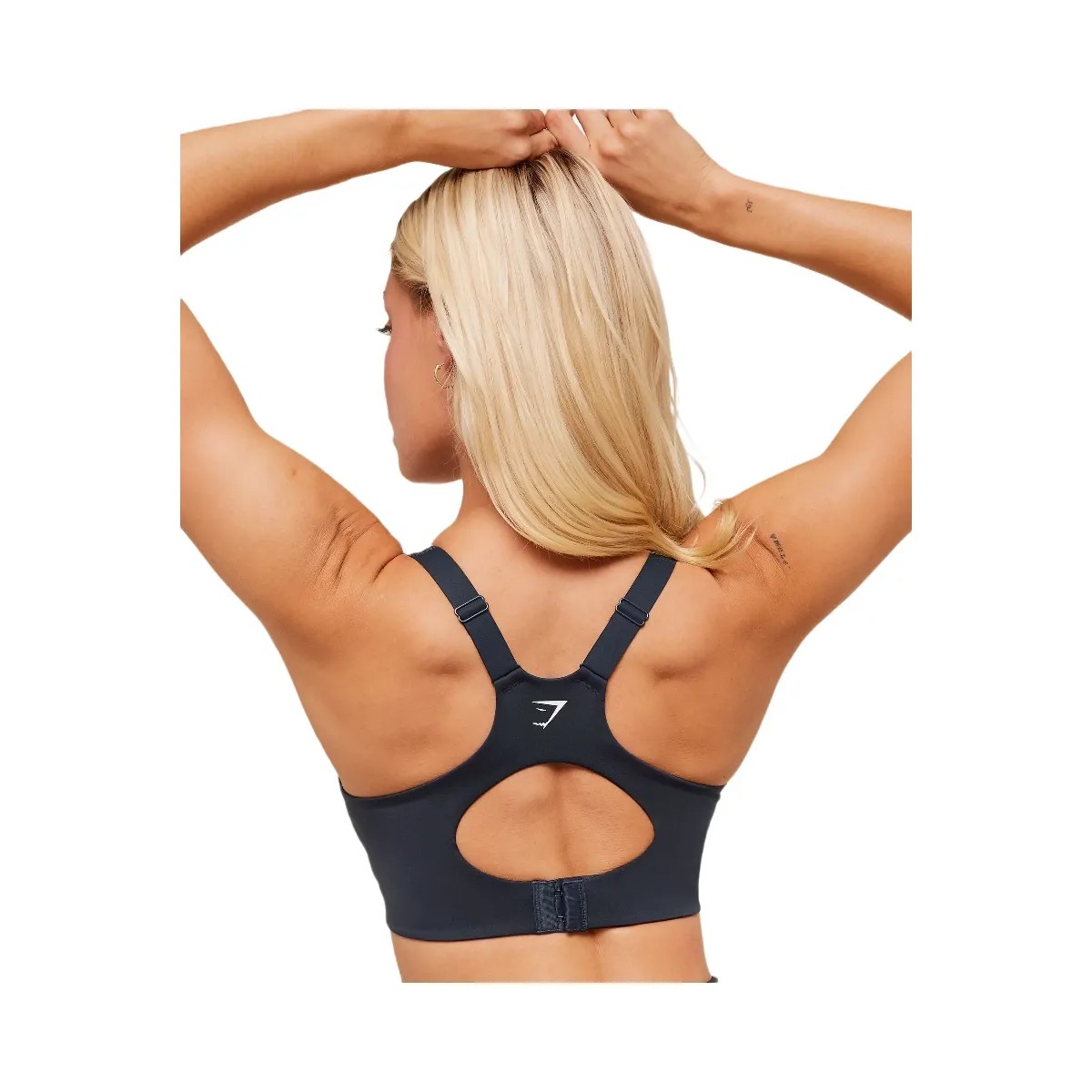 Gymshark High Support V-Neck Sports Bra "Heavy Blue" - HypeFly India View 6