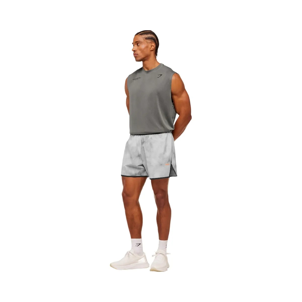 Gymshark Hybrid 5" Performance Shorts "Smokey Grey" - HypeFly India View 5