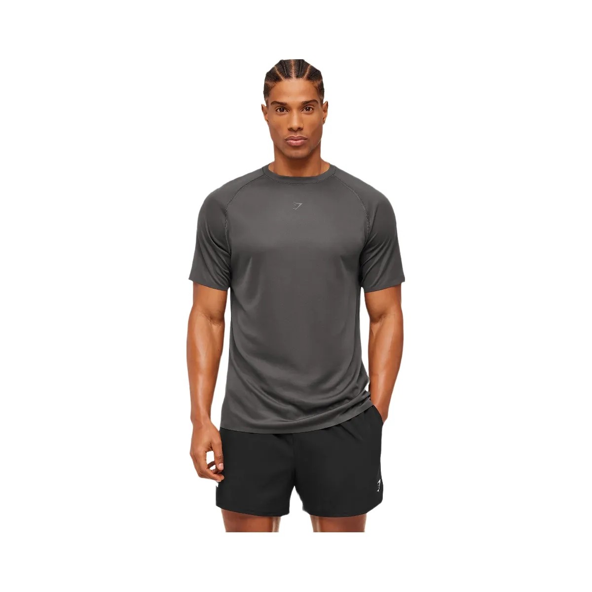 Gymshark Hybrid Engineered Jacquard T-Shirt "Grey" - HypeFly India View 1