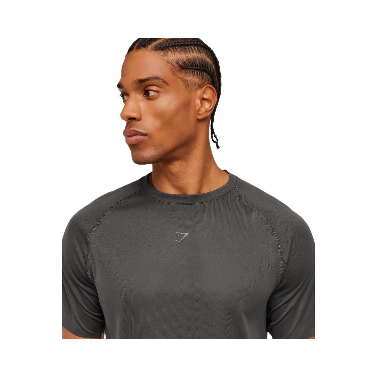 Gymshark Hybrid Engineered Jacquard T-Shirt "Grey" - HypeFly India View 2