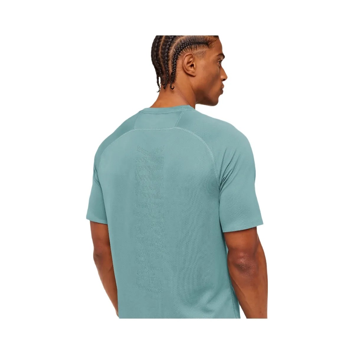 Gymshark Hybrid Engineered Jacquard T-Shirt "Storm Blue" - HypeFly India View 6