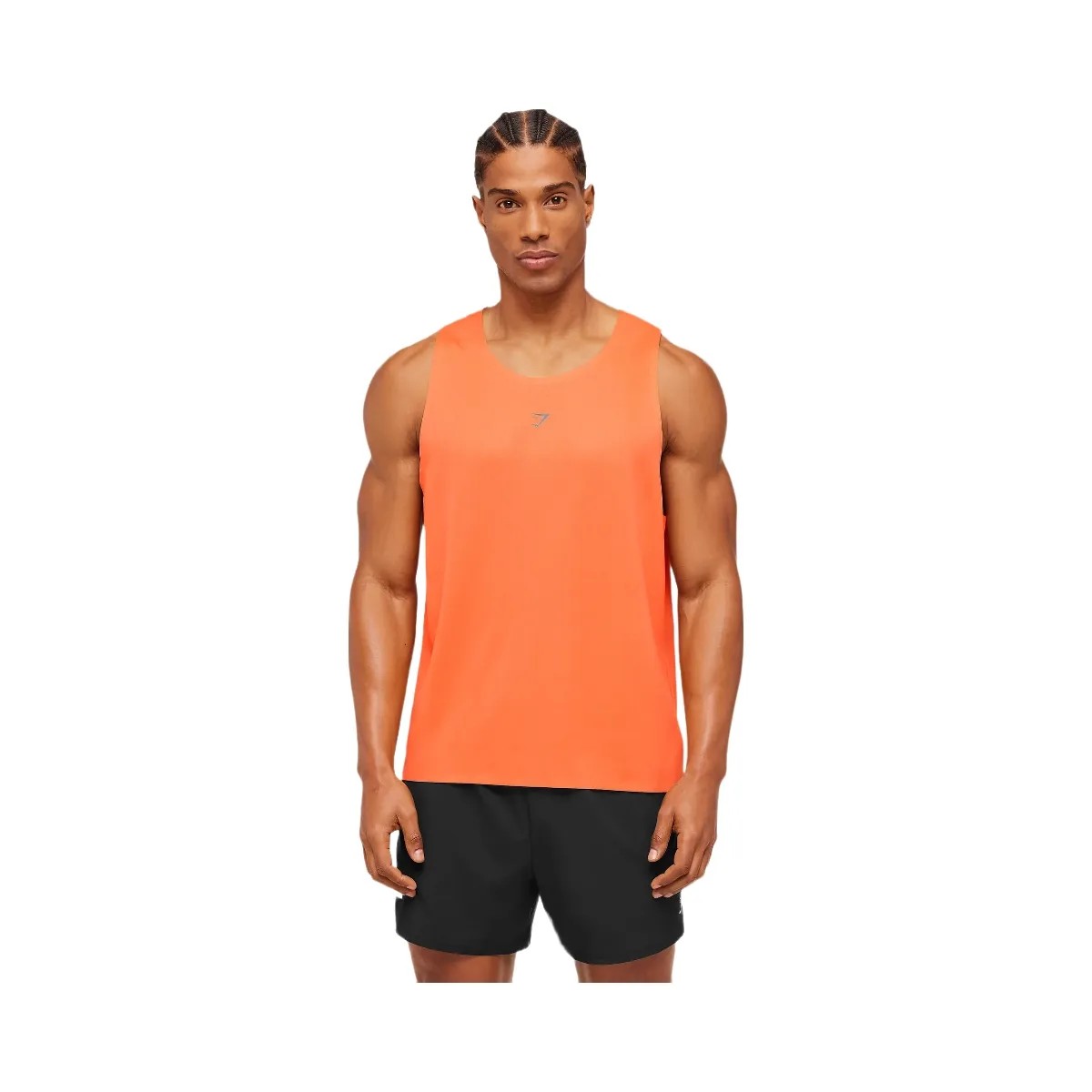 Gymshark Hybrid Engineered Jacquard Tank "Dayglow Peach" - HypeFly India View 1