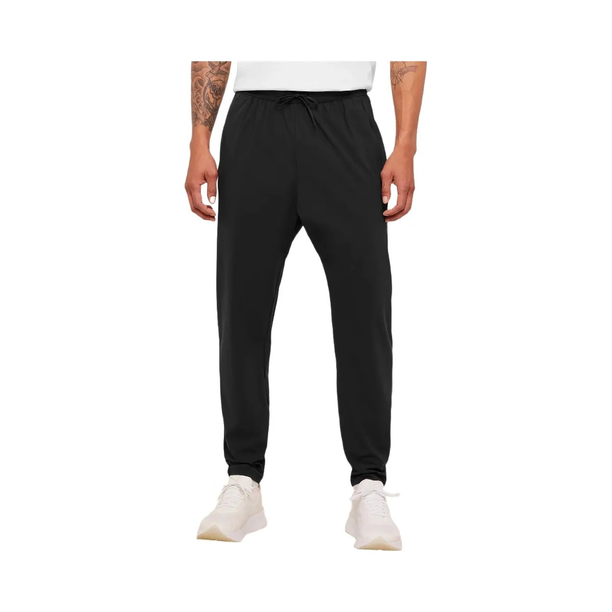 Gymshark Hybrid Slim Fit Joggers "GS Black" - HypeFly India View 1