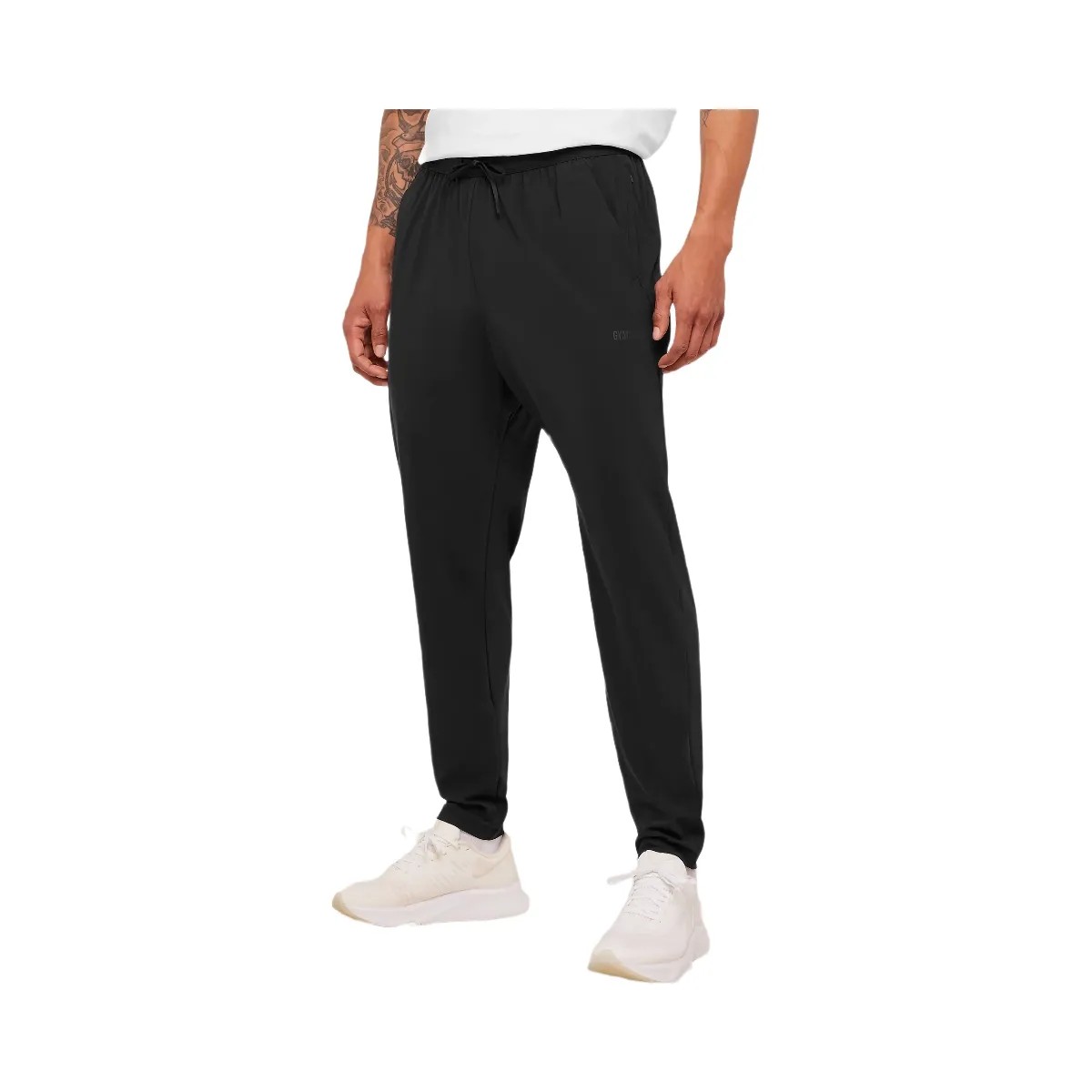 Gymshark Hybrid Slim Fit Joggers "GS Black" - HypeFly India View 3