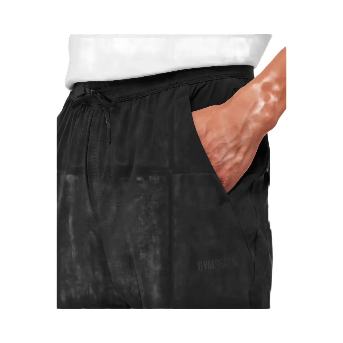 Gymshark Hybrid Slim Fit Joggers "GS Black" - HypeFly India View 5