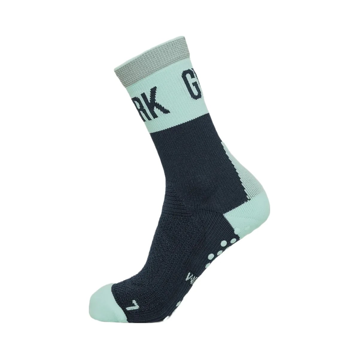 Gymshark Hybrid Training Grip Socks Single "Black Pop Turquoise" - HypeFly India View 1