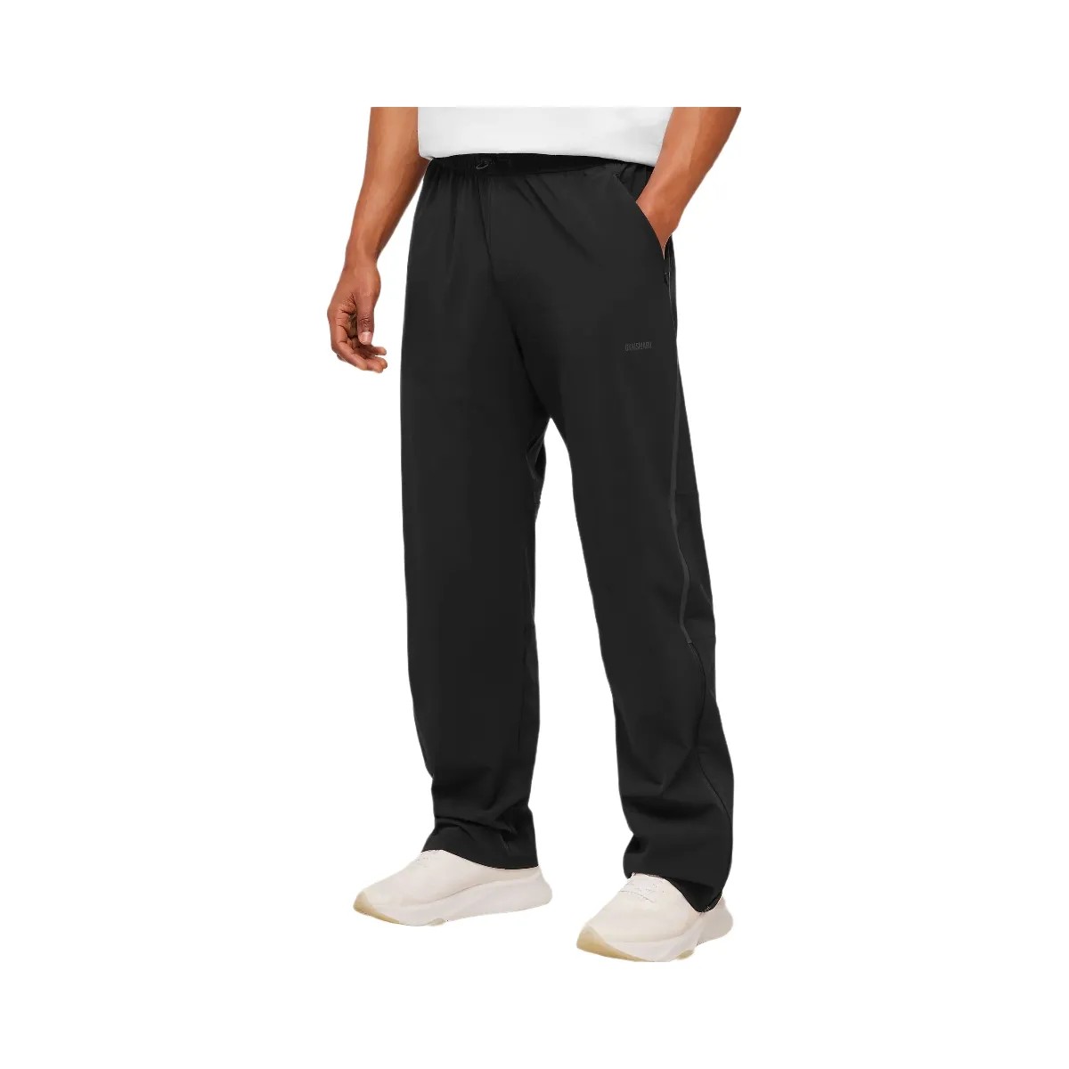 Gymshark Hybrid Zip Pants "Black" - HypeFly India View 3