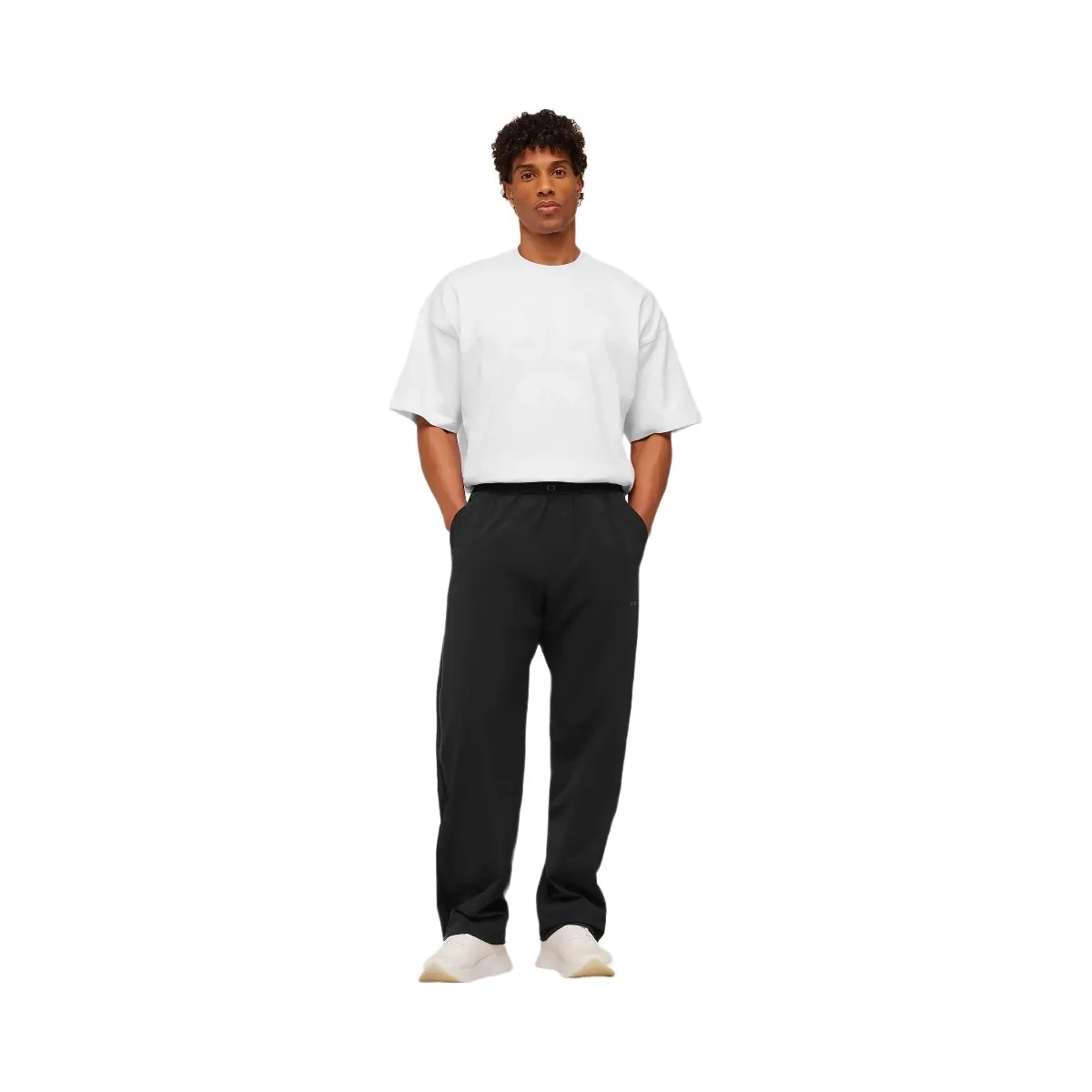 Gymshark Hybrid Zip Pants "Black" - HypeFly India View 4
