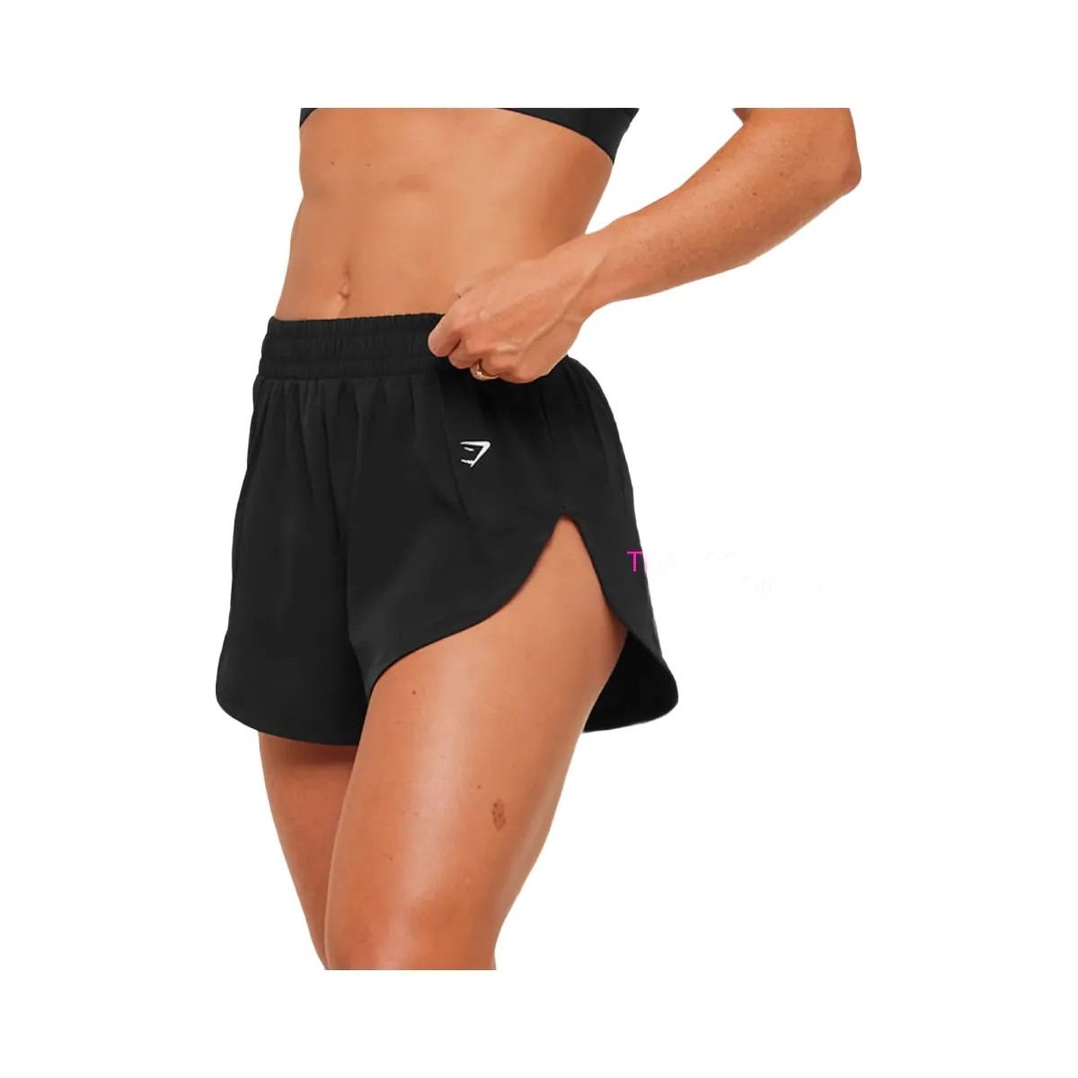 Gymshark Interval High Leg Shorts "Black" - HypeFly India View 4
