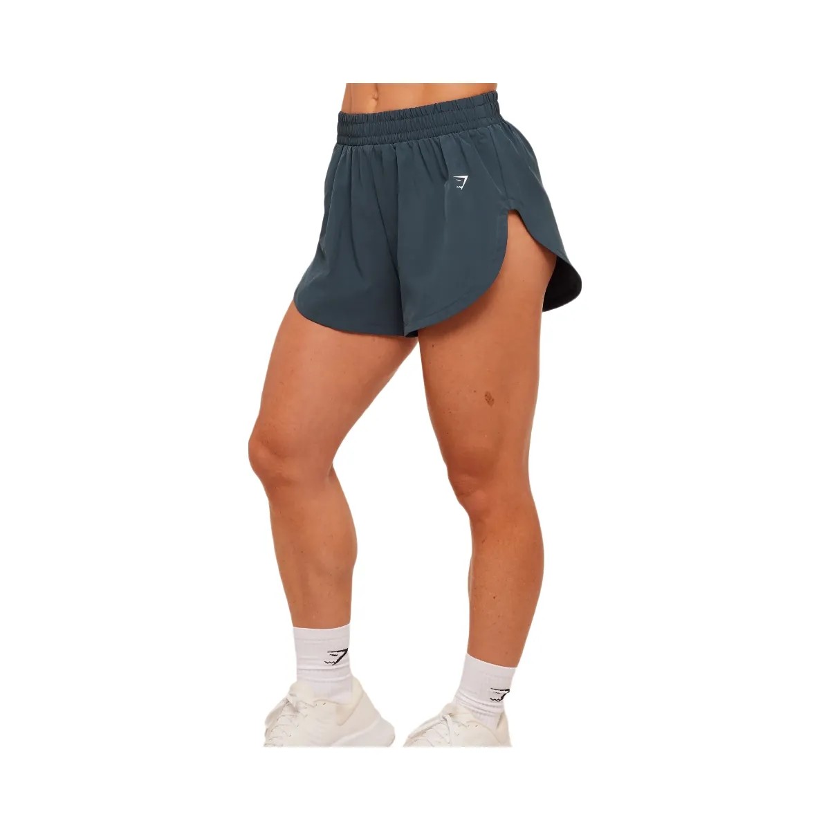 Gymshark Interval High Leg Shorts "Stealth Blue" - HypeFly India View 2