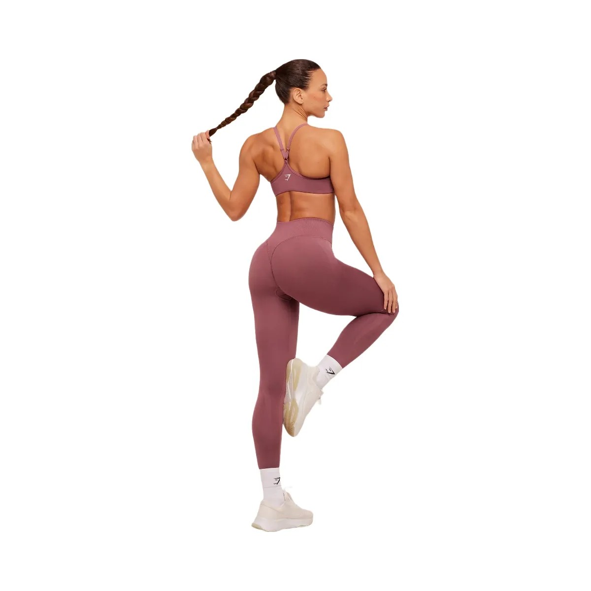 Gymshark Interval Seamless Leggings "Reset Pink" - HypeFly India View 5