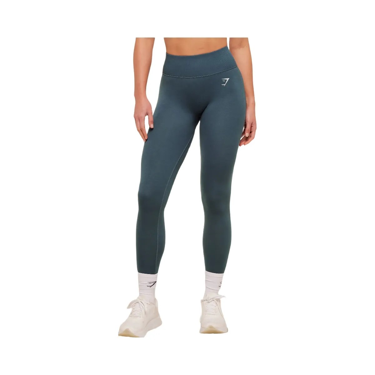 Gymshark Interval Seamless Leggings "Stealth Blue" - HypeFly India View 1