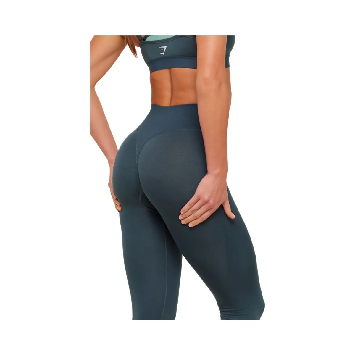 Gymshark Interval Seamless Leggings "Stealth Blue" - HypeFly India View 2
