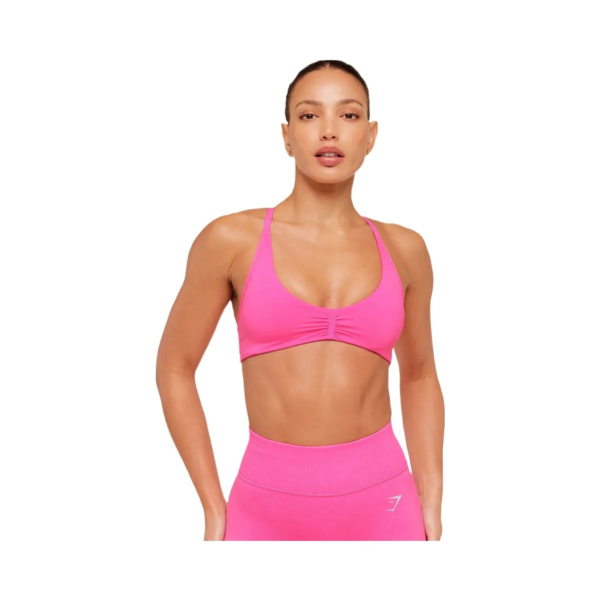 Gymshark Interval Seamless Light Support Sports Bra "Electric Pink" - HypeFly India View 1