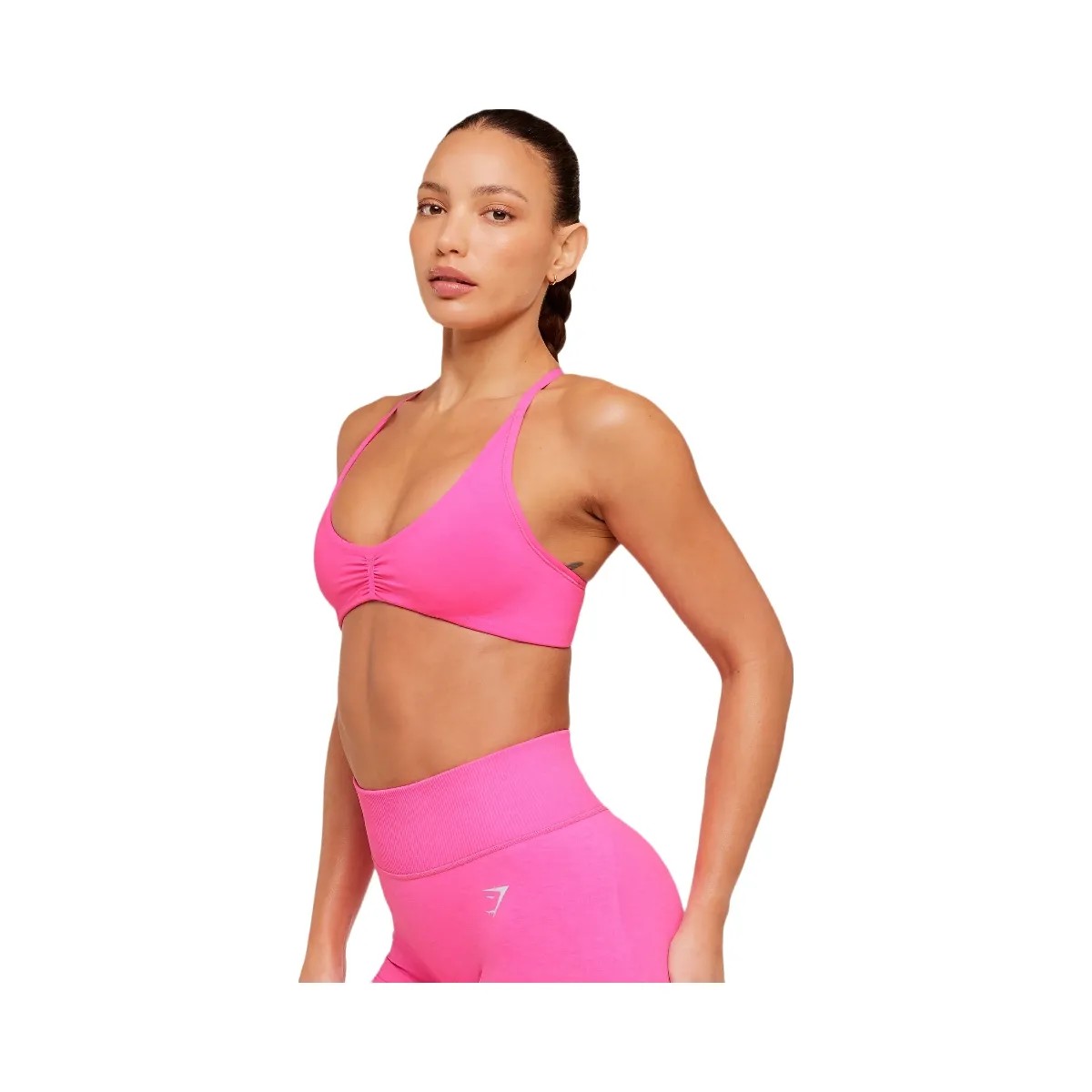 Gymshark Interval Seamless Light Support Sports Bra "Electric Pink" - HypeFly India View 4