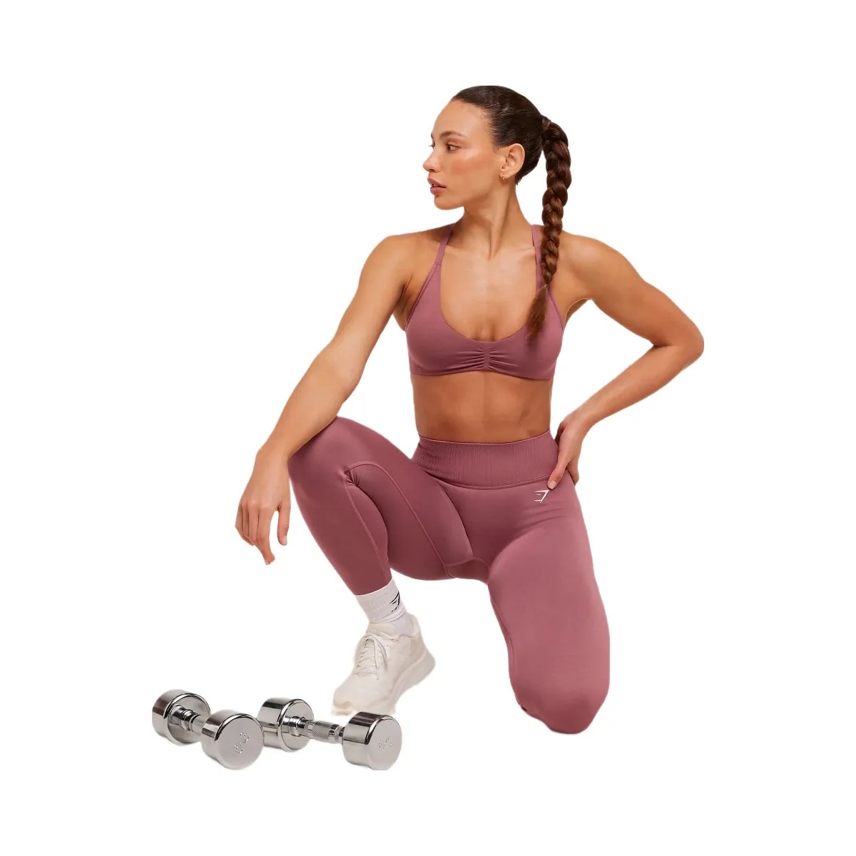 Gymshark Interval Seamless Light Support Sports Bra "Reset Pink" - HypeFly India View 5