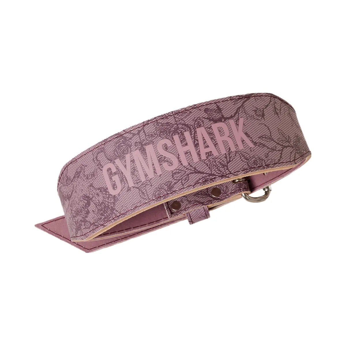 Gymshark Lace Graphic Tapered Lifting Belt "Impact Burgundy Calm Pink" - HypeFly India View 1