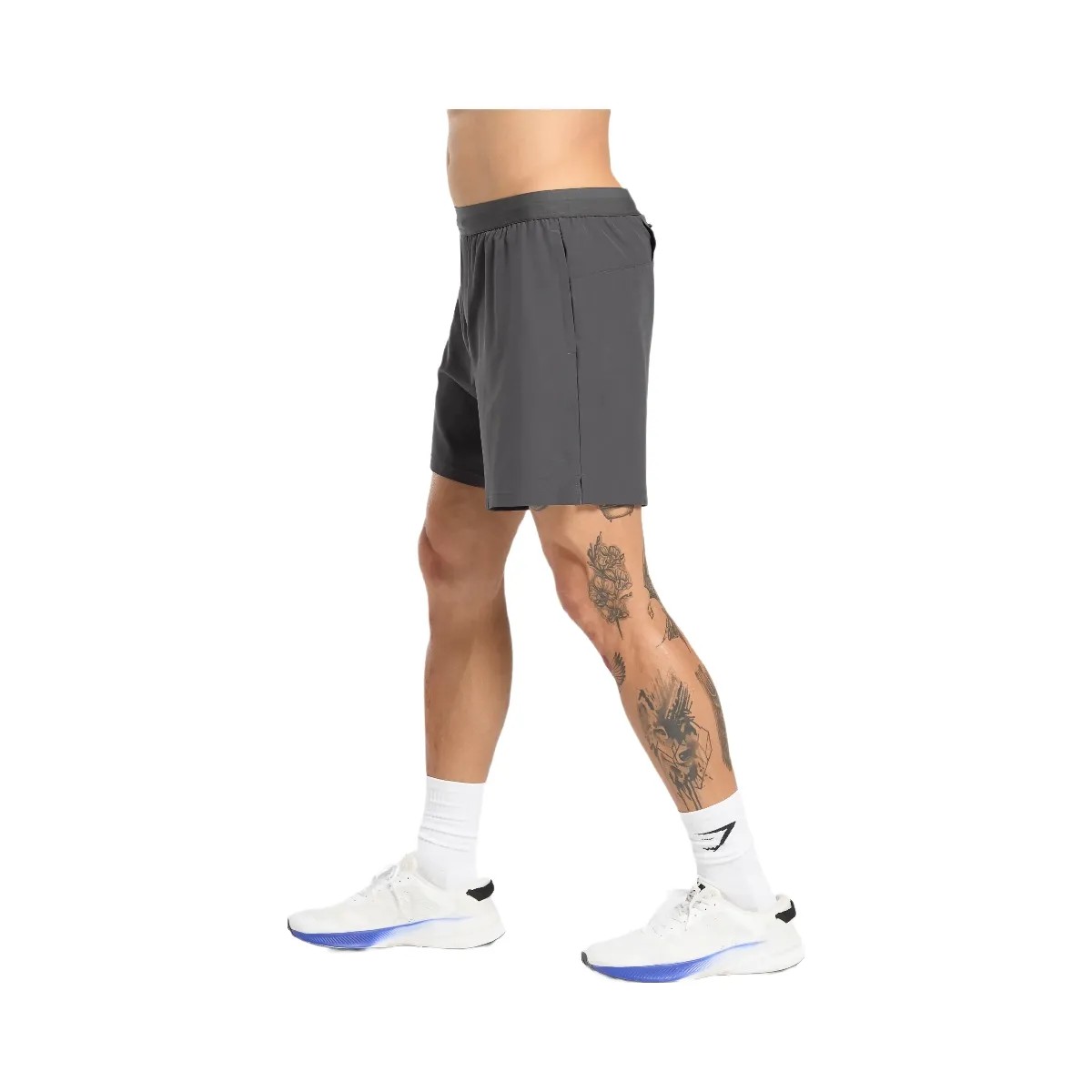 Gymshark Land to Water 6" Shorts "Asphalt Grey" - HypeFly India View 1