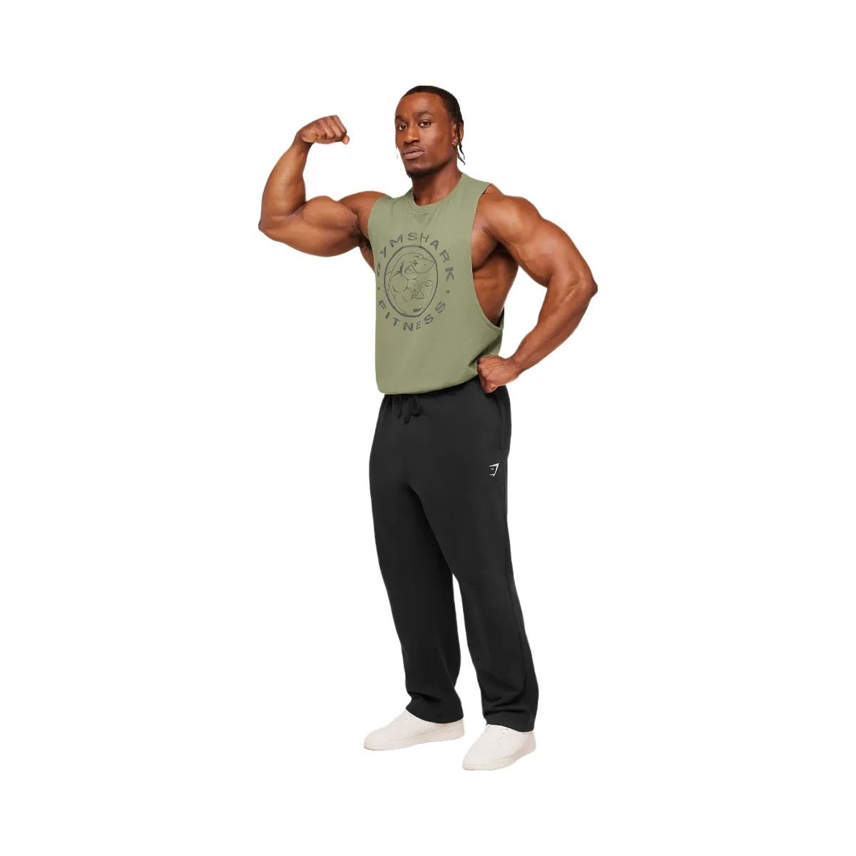 Gymshark Legacy Drop Arm Tank "Grounded Green" - HypeFly India View 4
