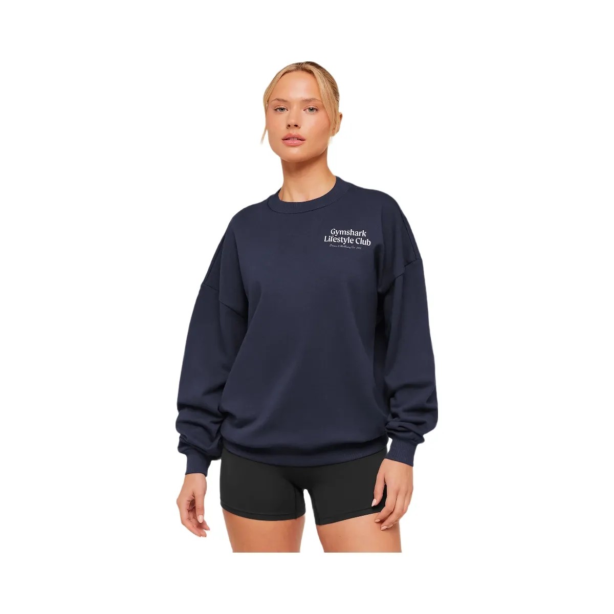 Gymshark Lifestyle Club Graphic Sweatshirt "Heavy Blue" - HypeFly India View 1