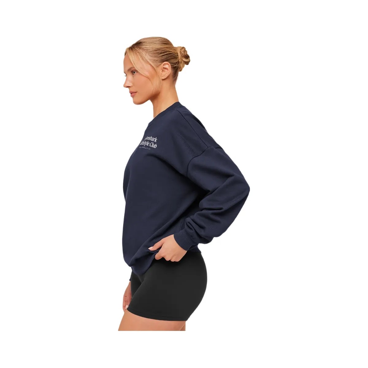 Gymshark Lifestyle Club Graphic Sweatshirt "Heavy Blue" - HypeFly India View 3