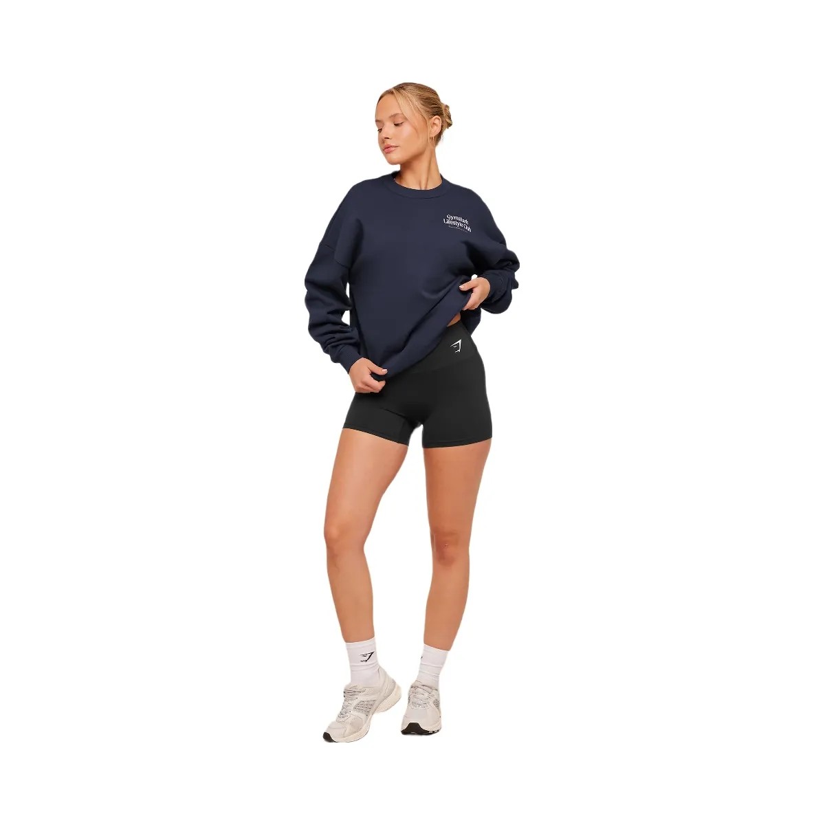 Gymshark Lifestyle Club Graphic Sweatshirt "Heavy Blue" - HypeFly India View 4