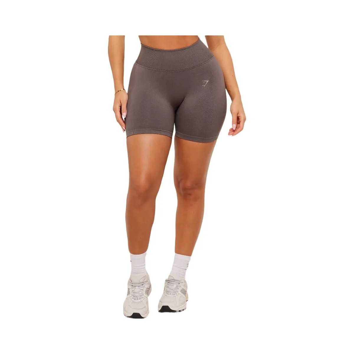 Gymshark Lift Seamless Shorts "Cool Brown" - HypeFly India View 1