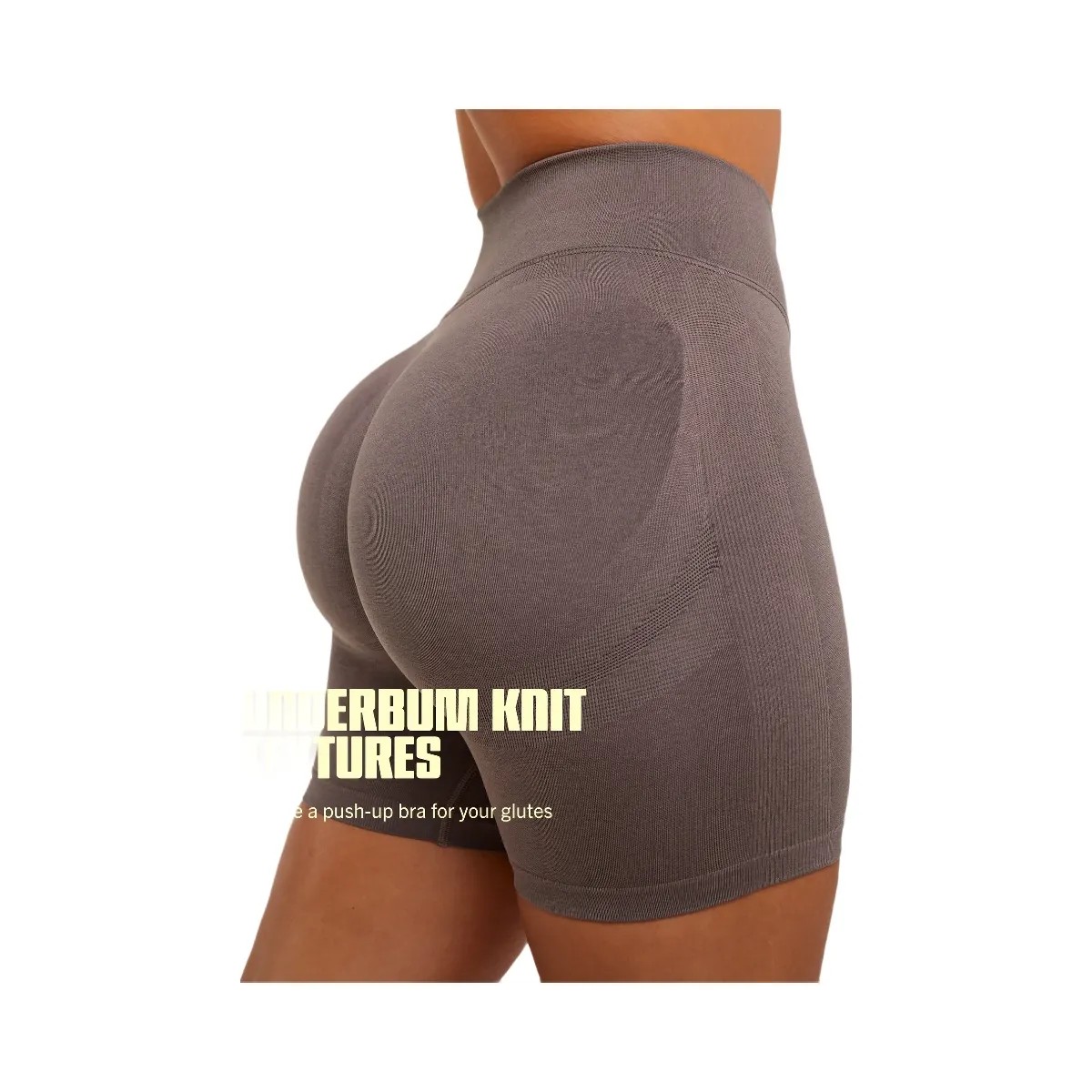 Gymshark Lift Seamless Shorts "Cool Brown" - HypeFly India View 3