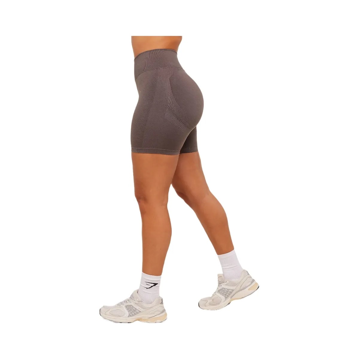 Gymshark Lift Seamless Shorts "Cool Brown" - HypeFly India View 4