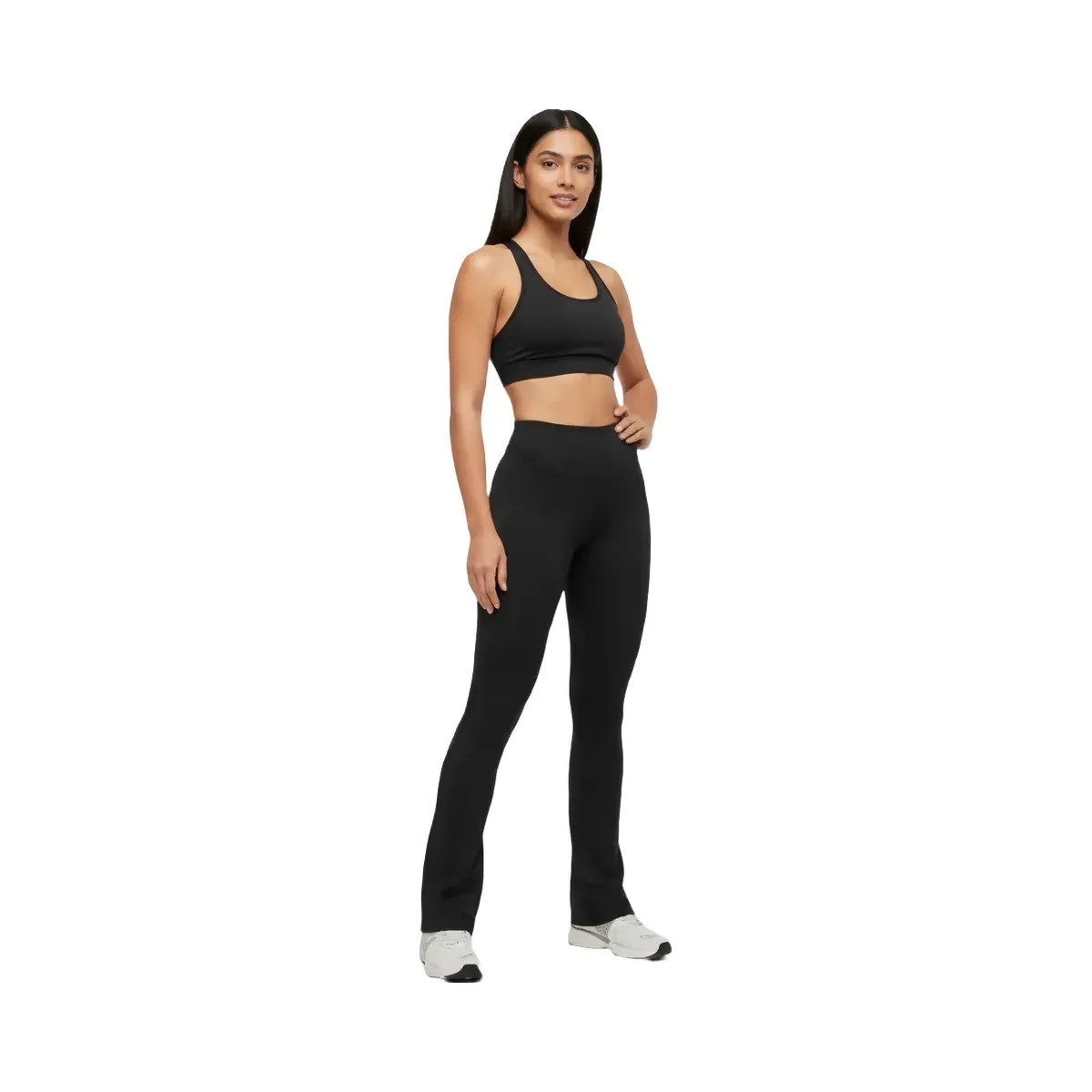 gymshark-lifting-dipped-waistband-flared-leggings-black