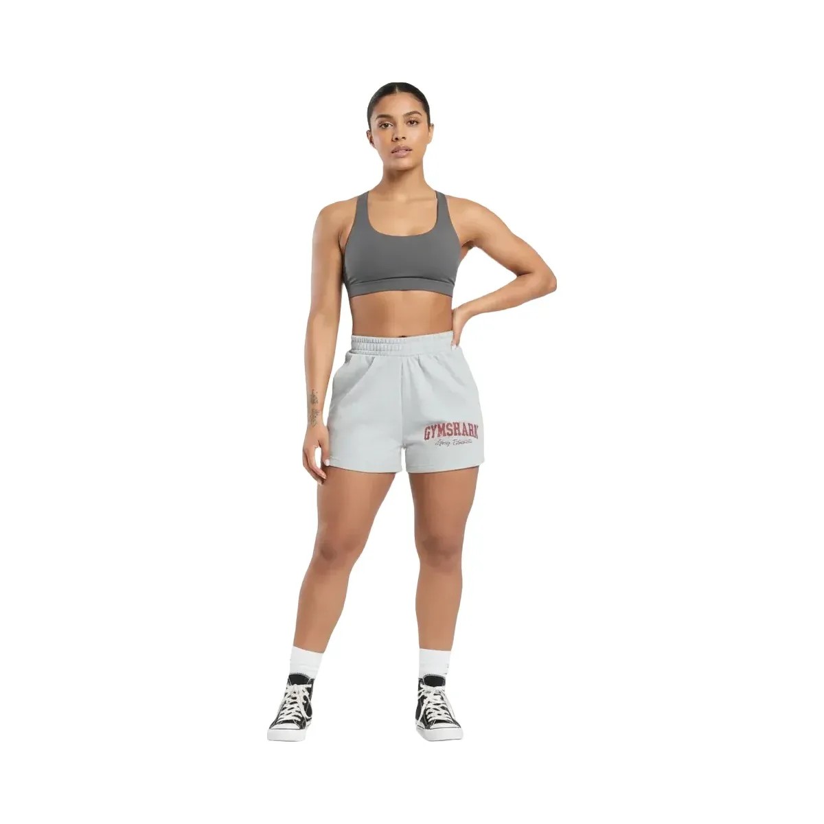 gymshark-lifting-essentials-graphic-brushed-4-shorts-light-grey-core-marl-black