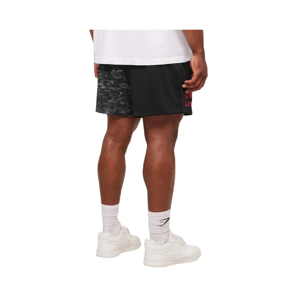 Gymshark Lifting Mesh 5" Shorts "Ash Grey" - HypeFly India View 2