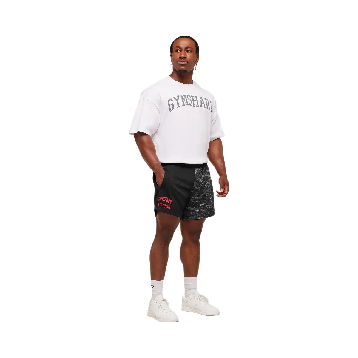Gymshark Lifting Mesh 5" Shorts "Ash Grey" - HypeFly India View 4