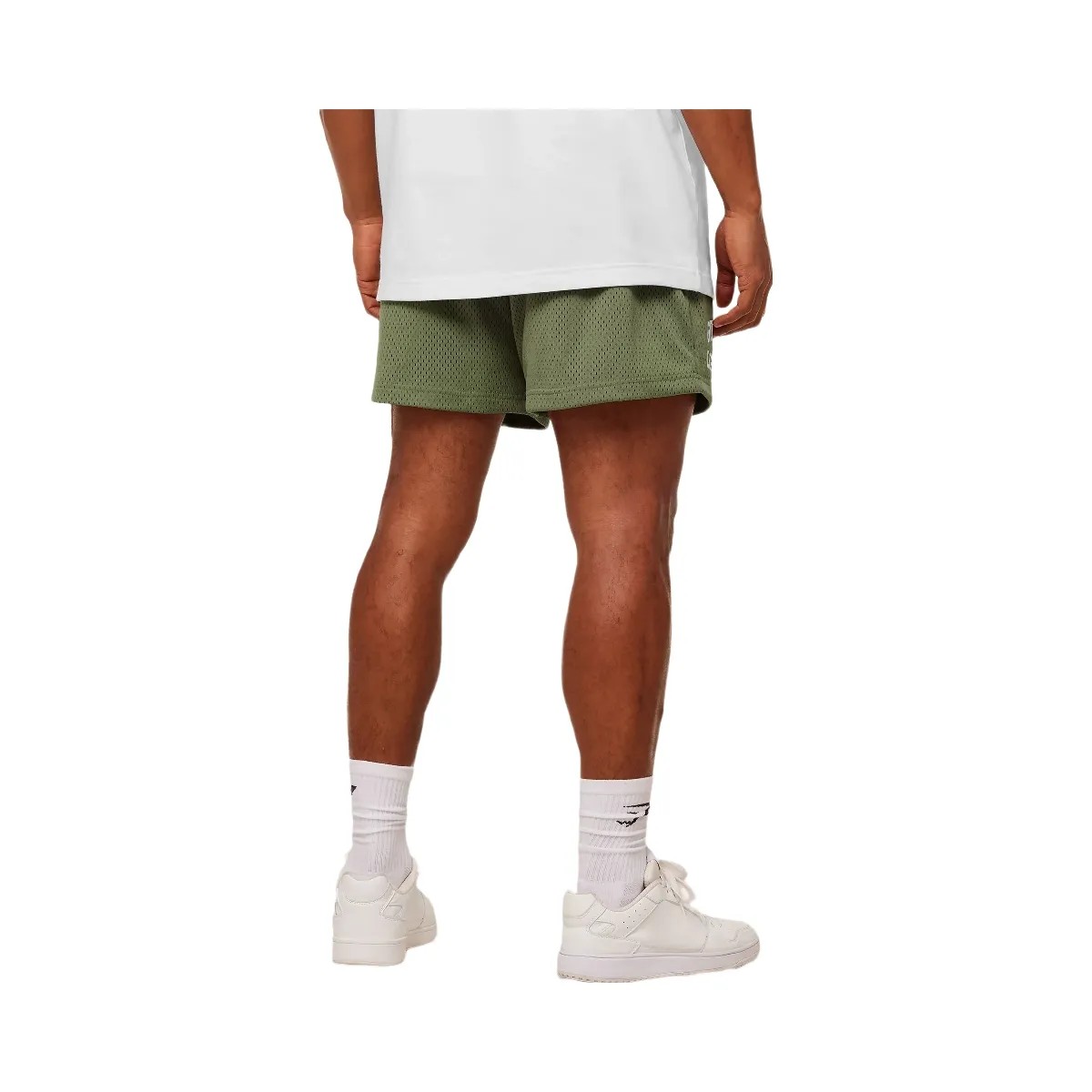 Gymshark Lifting Mesh 5" Shorts "GS Grounded Green" - HypeFly India View 3