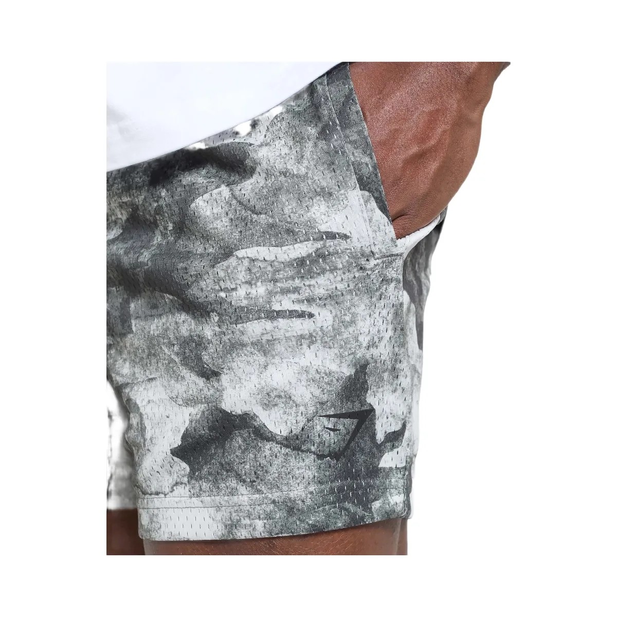 Gymshark Lifting Mesh 5" Shorts "Metal Grey" - HypeFly India View 5