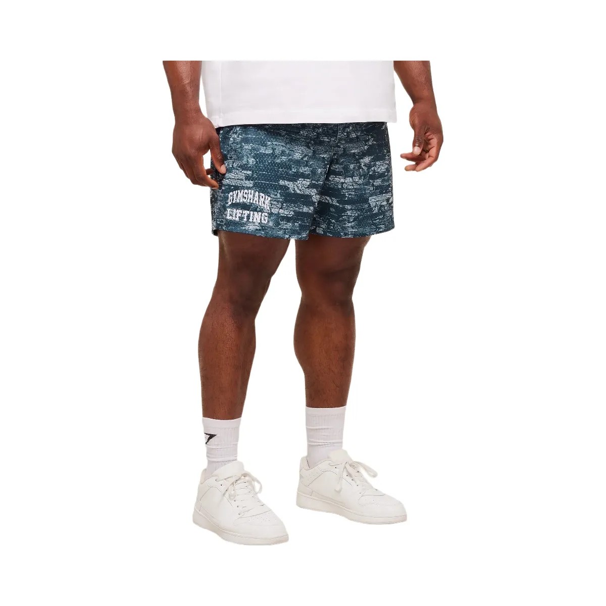 Gymshark Lifting Mesh 5" Shorts "Smoke Blue" - HypeFly India View 3